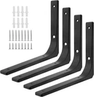 4PCS Black Metal Shelf Support Angle Brackets, 10 X 8 Inch, New. Price: $23.76.