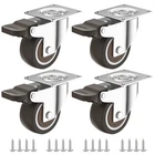 1.5" Wheels Set Of 4, Furniture Casters With Brake, Noise Locking R... New. Price: $22.27.