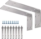 Yumore Stainless Steel Bracket, 10X6X2 Shelf Brackets Heavy Duty, 1/5IN ... New. Price: $66.42.