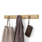 Umbra Flip 8-HOOK Wall-mounted Coat Rack, Retractable Hooks, Natural/nickel New. Price: $70.99.