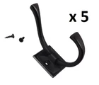 *5* Gliderite 4-1/4 In. Oil Rubbed Bronze Decorative Flared 2-PRONG Coat Hooks New. Price: $21.99.