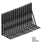 16 Pack L11 X 8" Black Heavy Duty Shelf Brackets With Screws Metal Br... New. Price: $57.36.