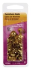 Hillman 122691 Brass-plated Hammered Head Furniture Nails 4.88 In. (pack Of 6) New. Price: $12.88.
