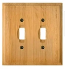 Nib Amerelle Solid Oak Wallplate Model 4025TT New. Price: $9.83.