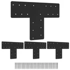 Xihuwz 4 Pcs Post BRACKET,16.9"X12" Steel Mending Plate Joining Brackets, Co New. Price: $85.10.