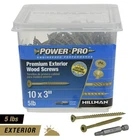 Hillman Power Pro Premium Bronze Exterior Wood Screws (#10 3") - 5LB Box New. Price: $49.95.