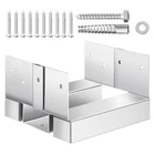 Vevor 10 Pcs 6X6 Post Base Bracket Anchor Concrete Inner Size 5.49X5.57 New. Price: $64.90.
