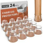 Viume 24 Pcs Chair Leg Protectors For Hardwood Floors Silicone Covers New. Price: $26.53.
