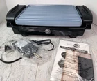 New Greenpan Electric Ceramic Thermalon Nonstick Reversible Grill Griddle Open. Price: $99.99.