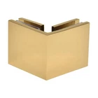 Crl Polished Solid Brass Square 90 Degree Hole In Glass-to-glass Clamp New. Price: $27.00.