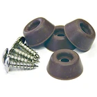 Rubber Bumpers, Screw-on, Brown, 7/8-IN., 4-PK. F31942TV New. Price: $11.75.
