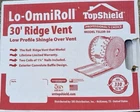 Lo-omni Roll 30' Ridge Vent Low-profile Shingle-over TSLOR-30 Top Shield New. Price: $25.99.