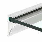 Crl SE1418BA Brite Anodized 18" Aluminum Shelf Kit For 1/4" Glass New. Price: $97.29.