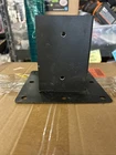 Linx Unifit Black Steel Post Base & Wall Bracket 4X4 Wood Open. Price: $25.00.
