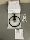Kohler 97898-BL Kumin Wall Mounted Towel Ring Matte Black Used. Price: $29.99.