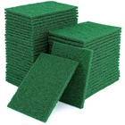 100 Pcs Scouring Pads,heavy Duty PADS,4 X 5.95 Inch Reusable Green Scru... New. Price: $31.17.
