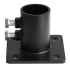 Gbgs 2-3/8"CHAIN Link Fence Post Base,round Floor FLANGE,BLACK,1 Pack New. Price: $44.87.