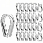 Samidea M6 304 Stainless Steel 1/4" Diameter Wire Rope Cable 6MM Thimbles Rig... New. Price: $20.68.