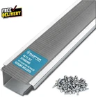 48 Ft. Nominal Contractor Grade Stainless Steel Micro-mesh Gutter Guard Kit W... New. Price: $193.78.