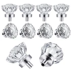 8 Pack Polished Chrome Konbs, Glass Cabinet Knobs, Vintage Crystal And ... New. Price: $37.43.