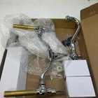 Signature Hardware Gooseneck Spout Wall-mount Tub Faucet With Couplers Open. Price: $107.99.