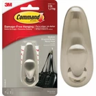 (8)-3M Command Medium Brushed Nickel Metal Adhesive Hook FC12-BN-ES New. Price: $103.89.