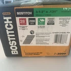 New Bostitch 3-1/2"X 0.113" 28 Degree Galvanized Smooth Collated Framing Nails. Price: $130.00.