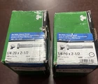 Pack Hillman Zinc Hex Bolts 1/4"-20 2-1/2" (200 Pieces Total ) Grade New. Price: $39.99.