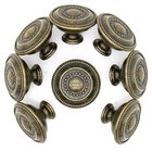 Vintage Brass Drawer Knobs 8 Antique Pulls With Dotted Pattern, 1.3" Diameter New. Price: $22.89.