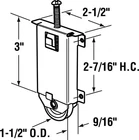 Prime-line 6630 20 Lbs. Mirror/wardrobe Door Roller 2.5 X H In. New. Price: $11.71.