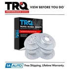 Trq Performance Drilled & Slotted G-coated Brake Rotor Front Rear Kit New. Price: $202.95.