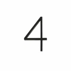 Hillman Group 844714 5IN. #4 Distinctions Floating Mount House Number, Black New. Price: $13.95.