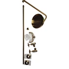 Signature Hardware 485531 Baudette Exposed Pipe Shower With Rainfall Head - Gold Open. Price: $380.90.