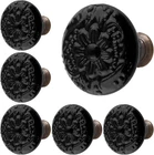Black Ceramic Knobs, Kitchen Cabinet Retro Dresser Drawer F New. Price: $12.48.