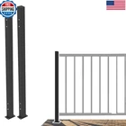 Chr Cr Fence Rail 42 Baluster Guard End Post New. Price: $85.81.