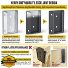 Epcee 8PCS ADC-12 Aluminum Deck Railing Bracket 2"X4" Black Post Connector New. Price: $40.99.