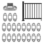 20 Pack 1'' X Aluminum Post Bracket, Wall Mount Rail End Square ... New. Price: $28.28.