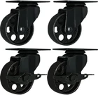 Factorduty 4 All Black Metal Swivel Plate Caster Wheels W/brake Lock (3" Combo) New. Price: $48.99.