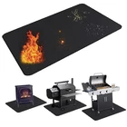 Bbq Floor Mat Oversized Fire Retardant Grill Accessory Kit Waterproof Silicone New. Price: $111.83.