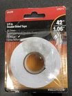 Mounting Tape, Double-sided Adhesive, White, 1/2 X 42", Hillman, 121120 New. Price: $10.38.