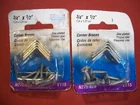 Packs Of National Hardware Corner Braces #N275-628, 3/4" X 1/2", Nib New. Price: $5.99.