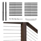 Muzata 80 Pack 1/8" Black Cable Railing Hardware Kit Swage Lag Screws Left An... New. Price: $74.84.