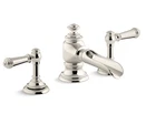 Kohler K-72761-4-SN Artifacts Bathroom Widespread Faucet Handles Polished Nickel Open. Price: $898.00.