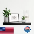 Mcs Floating Shelf Room Decor Wooden Black 24 X 8 Inch New. Price: $98.12.