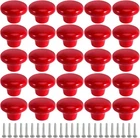 Zoenhou 20 Pcs Red Ceramic Cabinet Knobs, Vintage Round Door New. Price: $26.64.