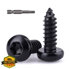 Eastlo #6 3/8" Black Pan Torx Screws 200-PACK New. Price: $20.00.
