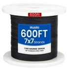 Cable Railing System 600 Ft 1800 Lb 7X7 T316 Stainless Steel WR19 Muzata Black New. Price: $179.99.