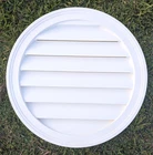 24" X 1 5/8" Round Gable Vent FRLV24 Fuctional Louver By Fypon Open. Price: $79.91.