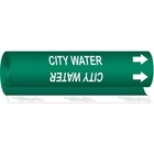 Brady 5655-II Pipe Marker,city WATER,26 In H,12 14H790 New. Price: $24.44.