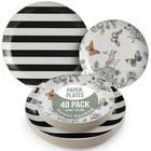 Trendables Floral Paper 8.5 Inch & 10.5 40 Pcs Dinner Set F... New. Price: $60.86.